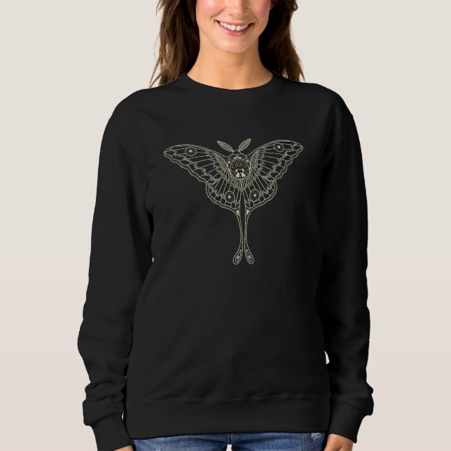 Sudadera Moth Dark Academia Clothes Aesthetic Celestial Ast (Anverso)