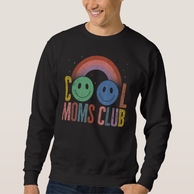 Sudadera Mother Cool Moms Club Smile Rainbow Favorite Best  (Anverso)