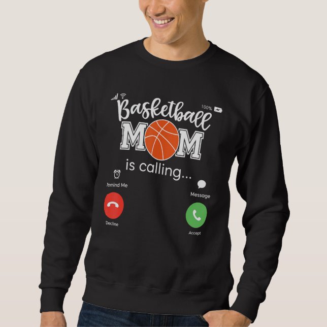 Sudadera Mother Game Day Basket Ball Mama Sport Basketball  (Anverso)