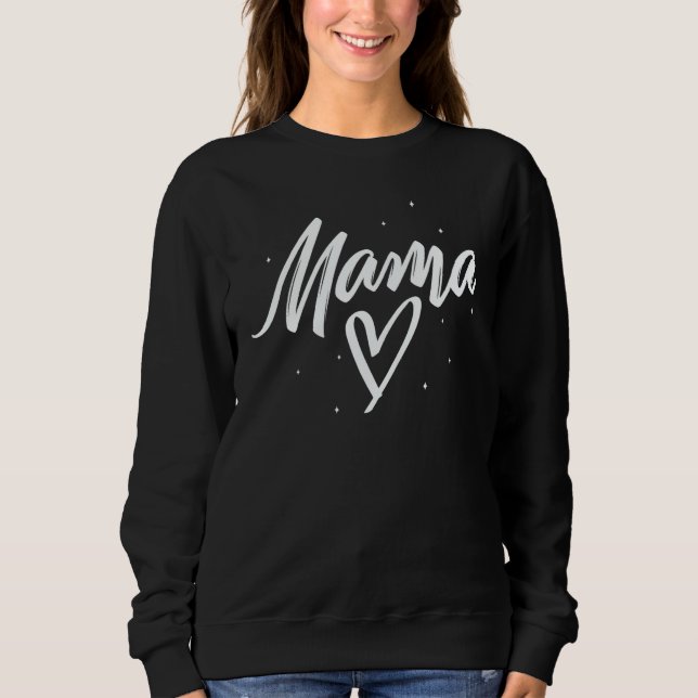 Sudadera Mother Mama Simple Heart Cute New Mom Favorite Bes (Anverso)