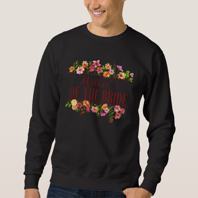 Sudadera Mother of the Bride Floral Bachelorette Bridal Par (Anverso)