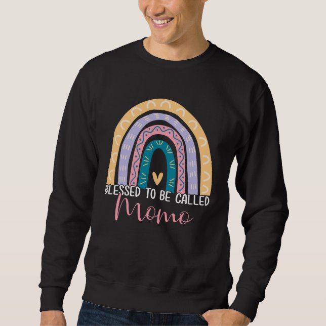 Sudadera Mother s Day Mom Grandma Blessed To Be Called Momo (Anverso)