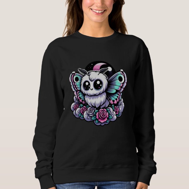 Sudadera Mothman Monster Pastel Goth Creepy Kawaii Menhera  (Anverso)