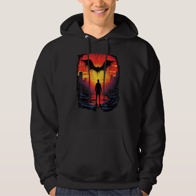 Sudadera Mothman  Point Pleasant  Mystic Men Women Cryptid (Anverso)