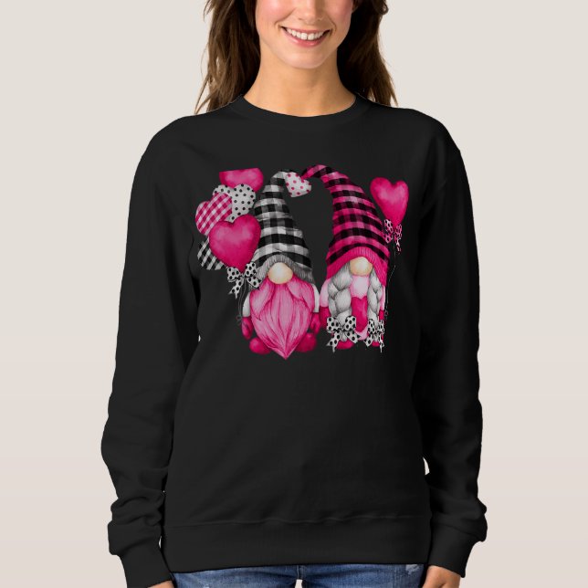 Sudadera Motif Día de San Valentín Rosado Con Balones De Co (Anverso)
