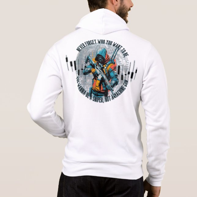 Sudadera Motivación comercial | Ciberpunk Sniper | Fantasía (Reverso)