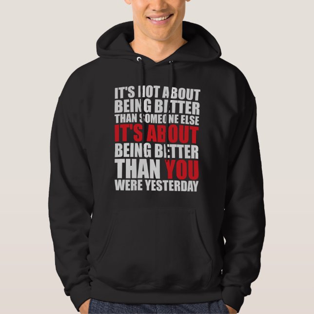 Sudadera Motivación de Fitness y Bodybuilding (Anverso)