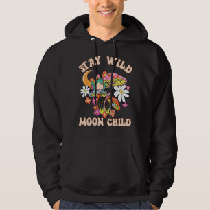 Sudadera Motivación de los niños de la luna hippie retro de