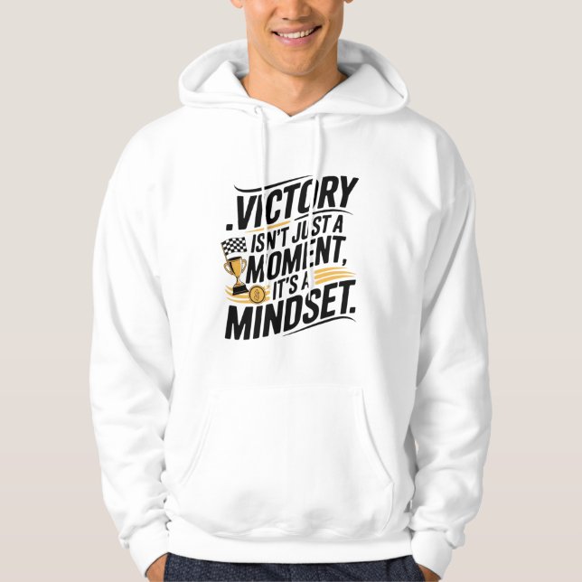 Sudadera Motivación de mentalidad de victoria (Anverso)