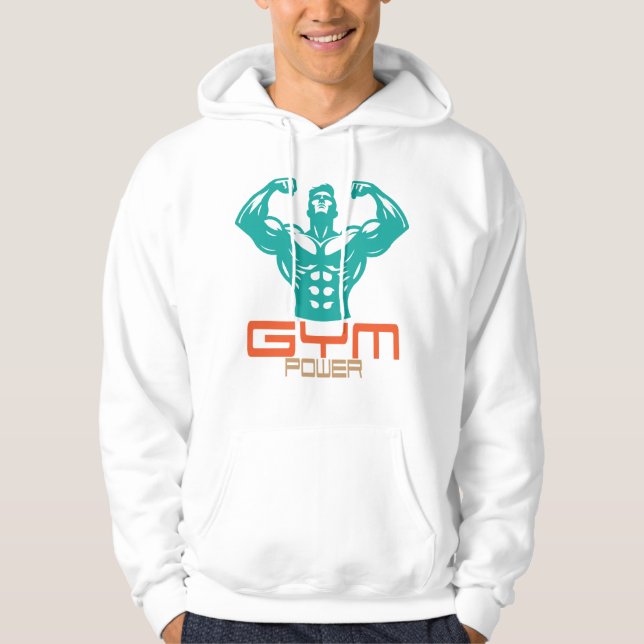 Sudadera Motivación de Poder de Gimnasio Fitness Fuerza Ent (Anverso)