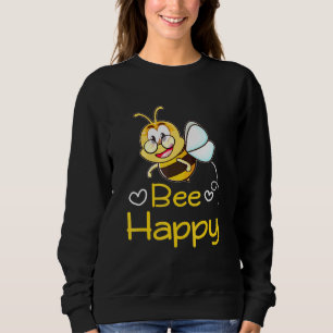 Sudadera Motivación Inspiradora de Bee Happy Summer