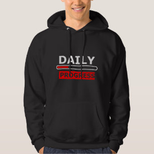 Sudadera Motivacional Daily Progress – Red Smile