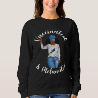 Sudadera Motivational African American Woman Vaccination Me