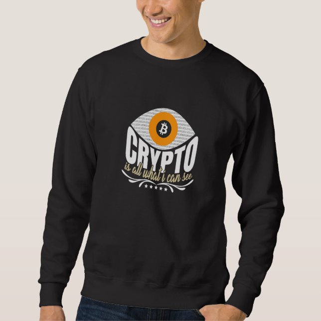 Sudadera Motivational Cheerful Eye Of Crypto Illustration P (Anverso)