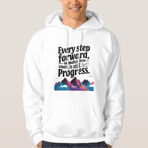 Sudadera "Motivational Progress Hoodie - Every Step Cuenta"