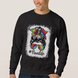Sudadera Motivo americano lindo de leopardo de chica de moñ
