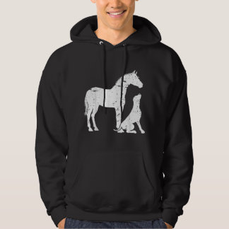 Sudadera Motivo de CABALLO y PERRO para mujeres y hombres.