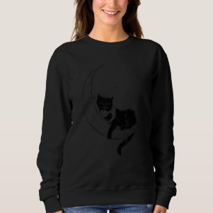 Sudadera Motivo de gato leyendo animales estampados gato