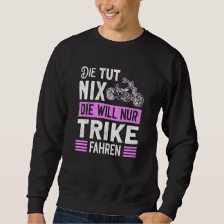 Sudadera Motivo de Motocicleta de Tres Ruedas Bicicleta Tri