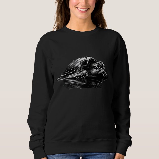 Sudadera Moto de la tortuga marina Lover Animal Ocean Safar (Anverso)