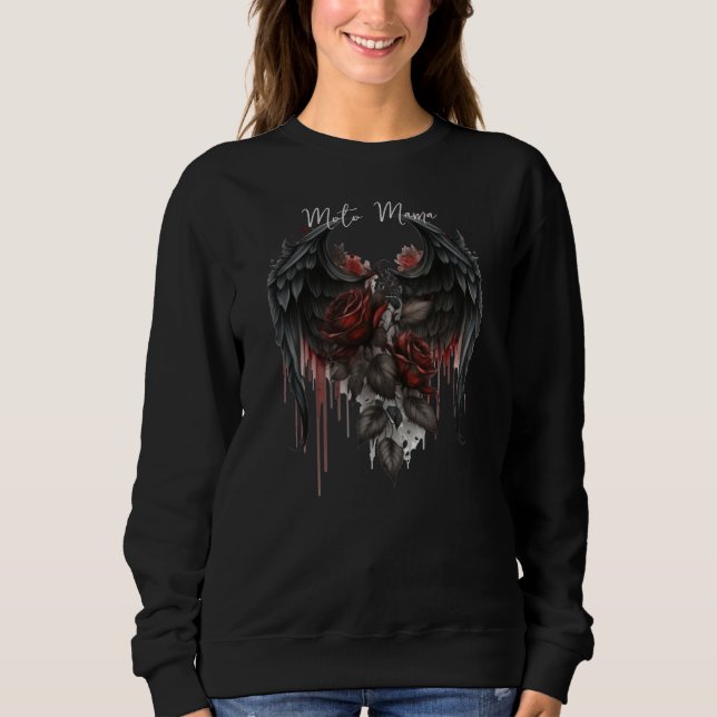 Sudadera Moto Mama Motocicleta (Anverso)