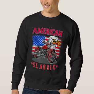 Sudadera Motocicleta clásica estadounidense que muestra tu 
