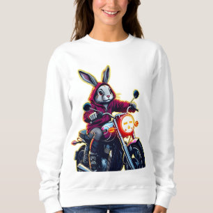 Sudadera Motocicleta Con Conejo Neon Kash
