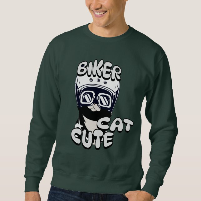 Sudadera Motocicleta de ciclismo cúbico, simple y elegante (Anverso)