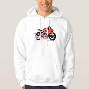 Sudadera Motocicleta deportiva roja y negra
