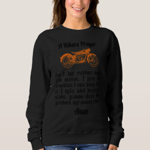 Sudadera Motocicleta Oración Ciclistas Oración Hombres Muje