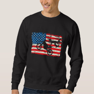 Sudadera Motocicleta Orgulloso Biker America Bandera Patrió