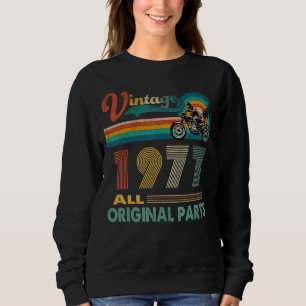 Sudadera Motocicleta retro vintage de cumpleaños nacido en 