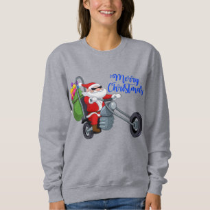 Sudadera motocicleta santa navidad