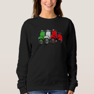 Sudadera Motocicleta Scooter Bicicleta Bandera Italiana opt