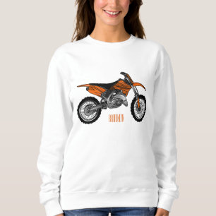 Sudadera Motocicleta sucia fuera de carretera / motocross p