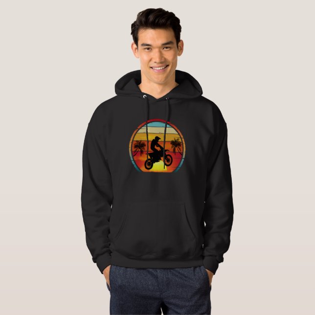 Sudadera Motocicleta Vintage Atardecer  (Anverso completo)