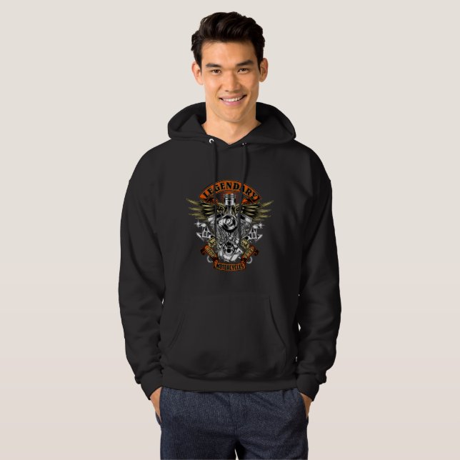 Sudadera Motocicletas legendarias nacidas en el motor de la (Anverso completo)