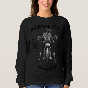 Sudadera Motocicletas Para Mujeres Y Chica De Moto Mascara 
