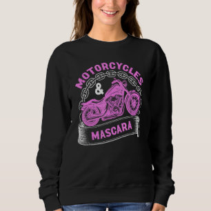 Sudadera Motocicletas y Mascara - Chica de motociclismo