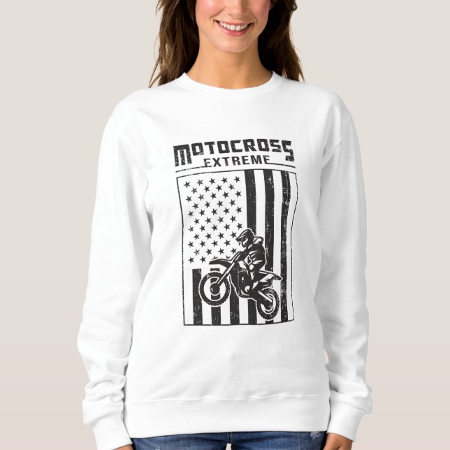 Sudadera Motocross Biker Dirt Motorcycle Funny Gift Idea (Anverso)