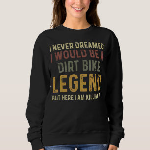 Sudadera Motocross de leyenda de bicicleta de tierra vintag