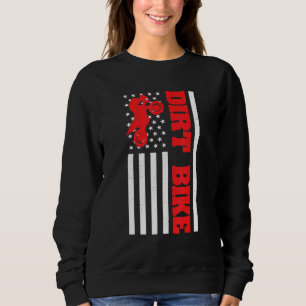 Sudadera Motocross Motocross American Flag Biker 4 De Julio