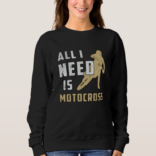 Sudadera Motocross Motorcycle Biker Dirt Funny Gift (Anverso)