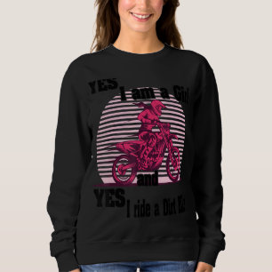Sudadera Motocross Mx Sí, Soy Chica Y Sí, Viajo A La Sucied
