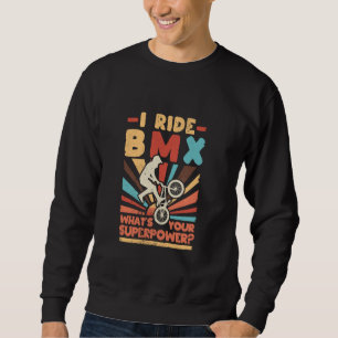 Sudadera Motocross Rider en bicicleta Yo voy BMX ¿Cuál es t
