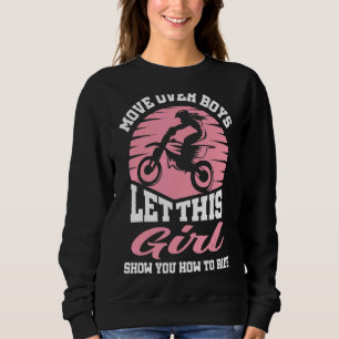 Sudadera Motocross Riding Deja Que Este Chica Le Muestre A 