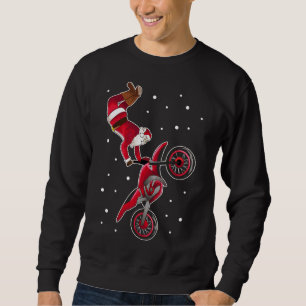 Sudadera Motocross Santa Claus Navidades Dirt Bike Motor Sp