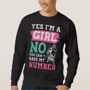 Sudadera Motocross Sí Soy Un Chica Sí Puedo Pasar