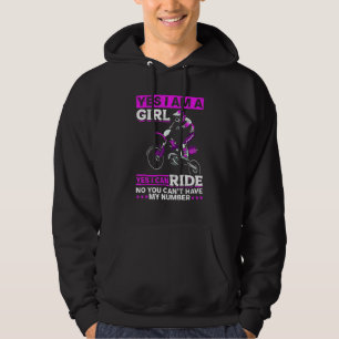 Sudadera Motocross Sí, Soy Una Chica Sí, Puedo Montar
