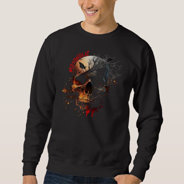 Sudadera Motohólico de Acuarela (Anverso)